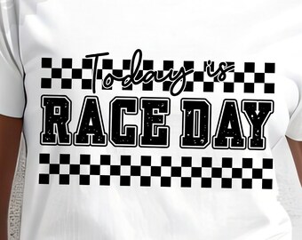 レースの日 svg。今日はレースの日 svg png。試合の日 svg、レース svg、レースの日応援、チェック柄のレース svg、レース シーズン svg、レースの日シャツ svg
