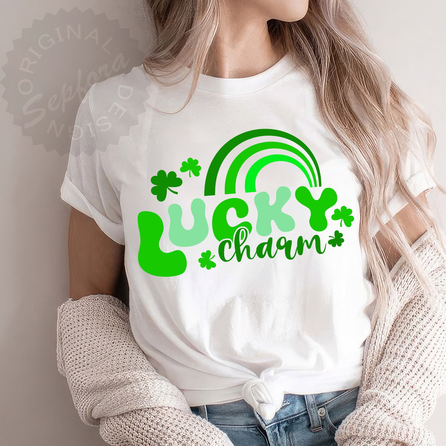 Lucky Charm Svg. Rainbow Lucky Svg for Cricut, Png Sublimation Printing ...