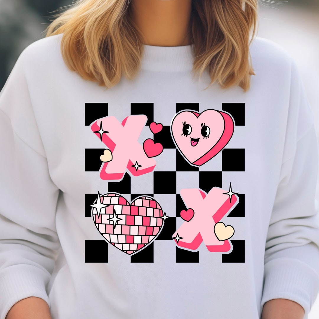 Valentines Day Svg, Png, Eps. Retro Heart Xoxo Design for Sublimation ...