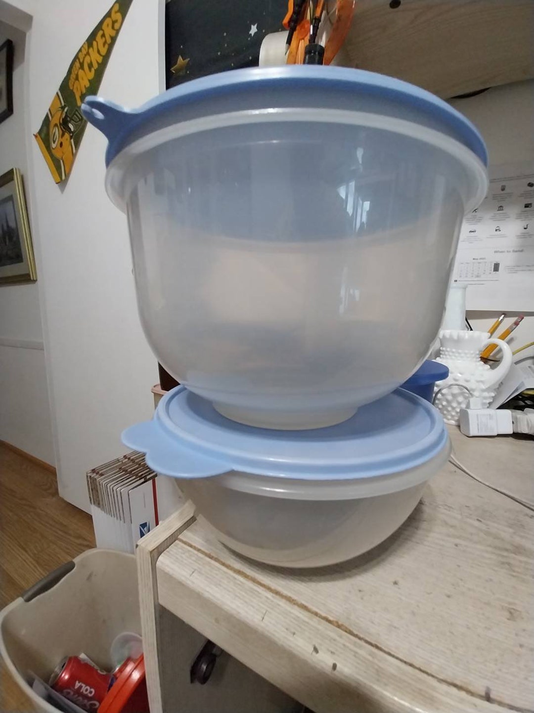 Vintage Tupperware Lettuce Keeper and Two Liter Bowl Etsy