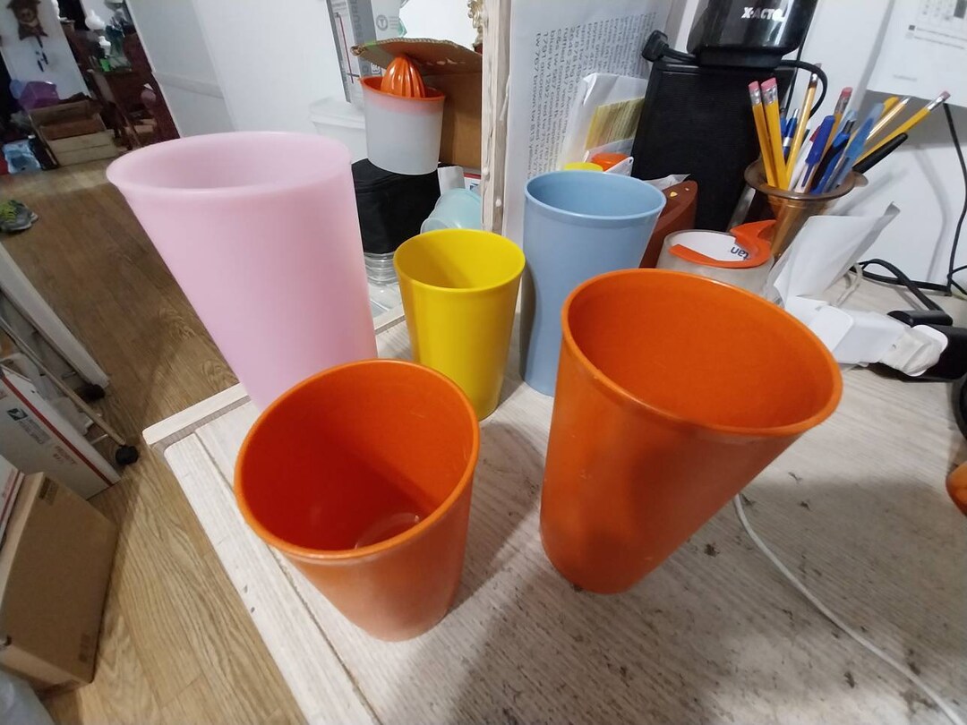 Vintage Tupperware Tumblers Etsy