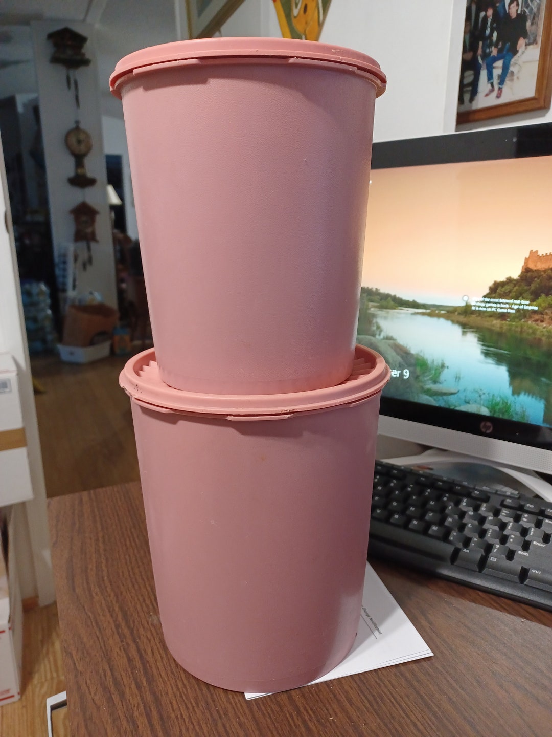 Vintage Tupperware Storage Containers 805 807 Etsy