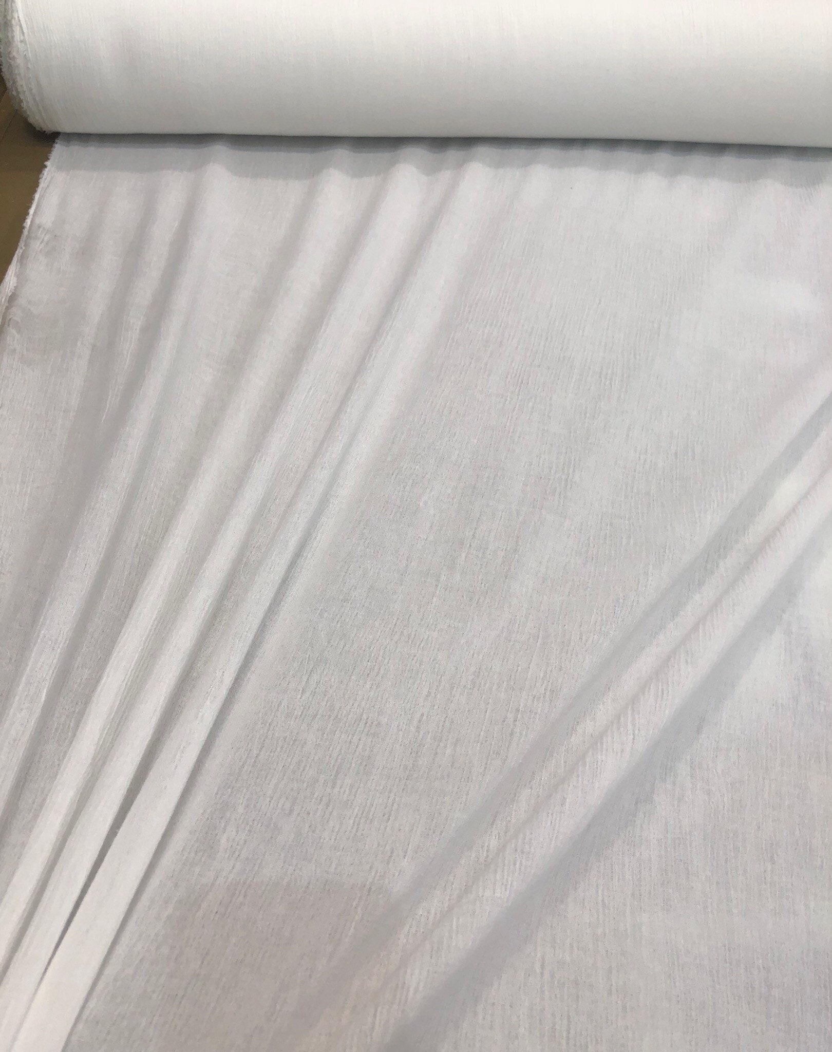 100 cotton gauze 48 wide Beautiful white color cotton gauze fabric