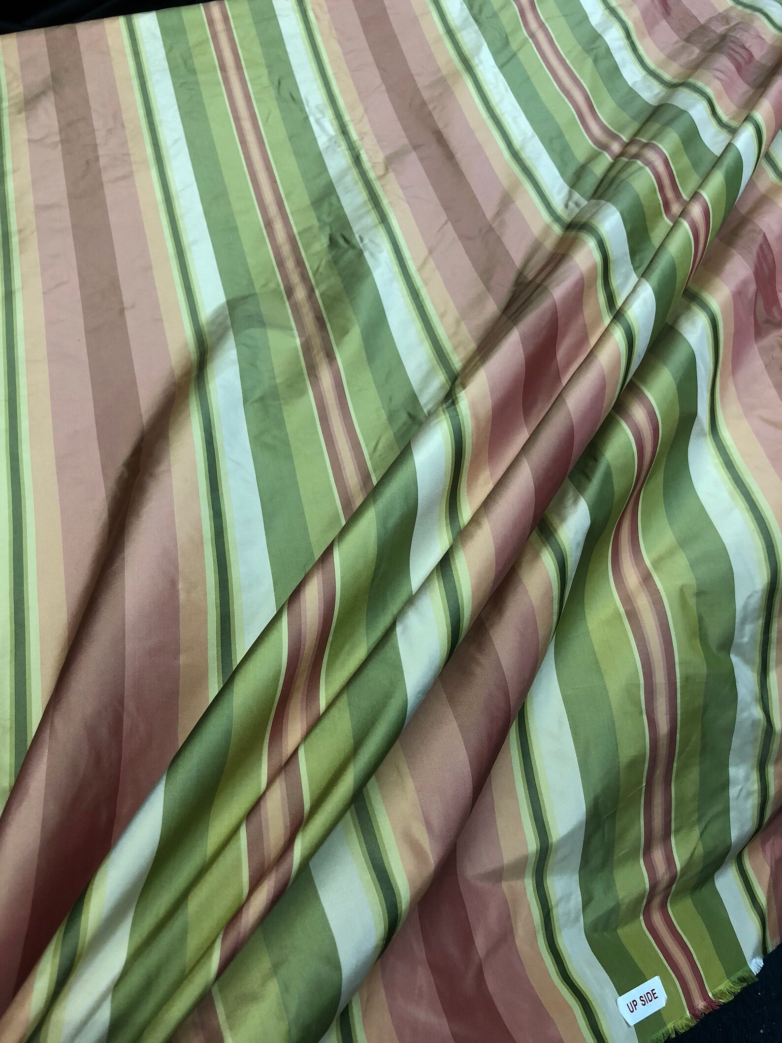 Green 074/4 Silk Taffeta Plaids & Stripes