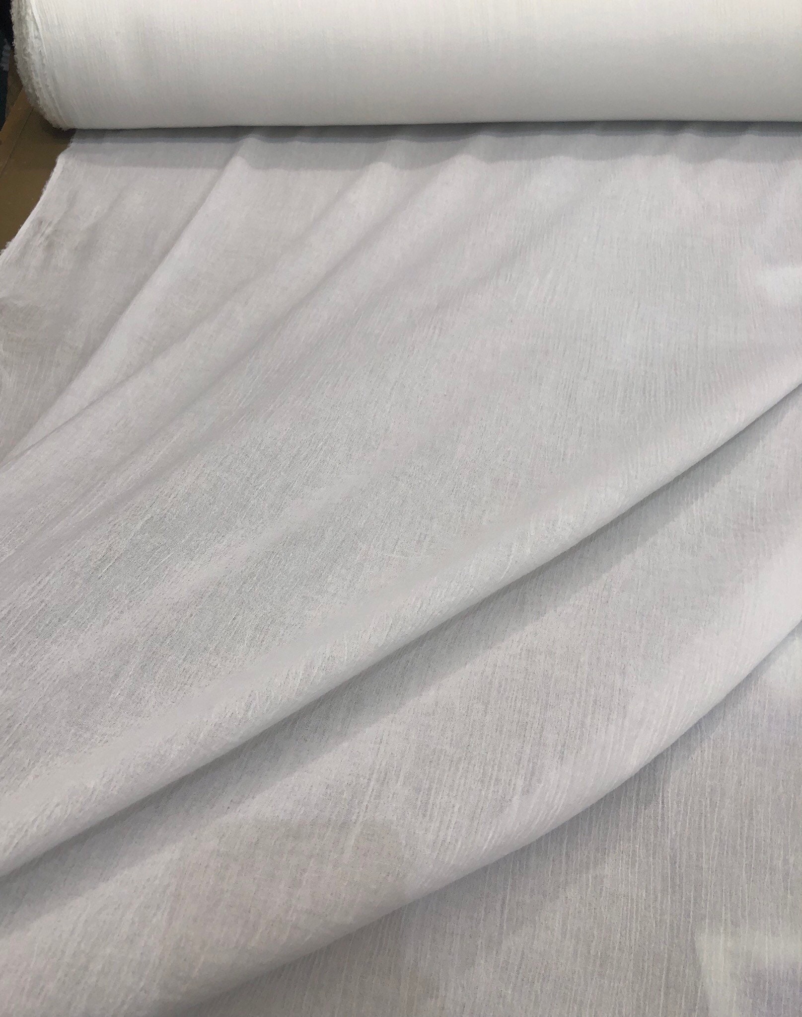 100 cotton gauze 48 wide Beautiful white color cotton gauze fabric