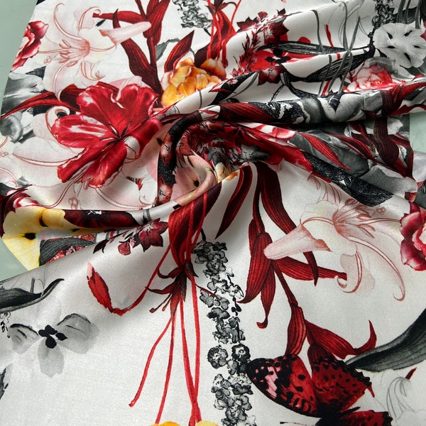 Chartreuse Charmeuse Silk Fabric Etsy