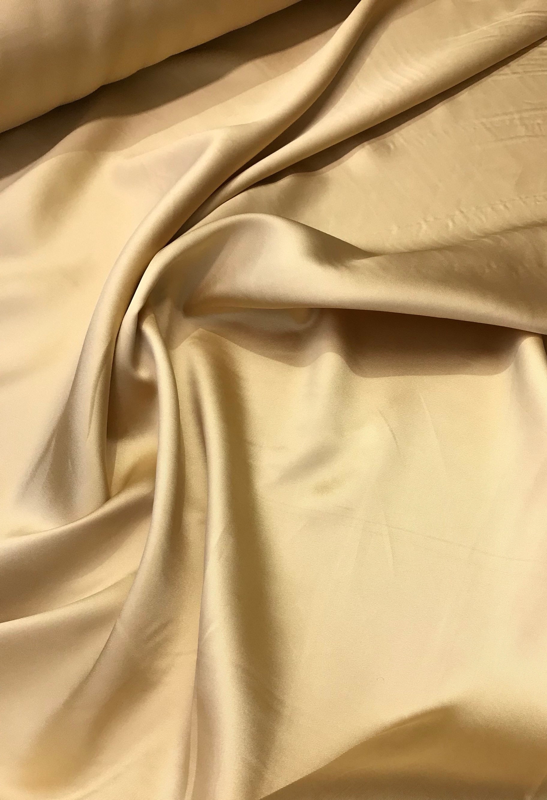 Ivory Poly Mikado/Zibelline Fabric. 60 Wide Mikado Fabric is a unique
