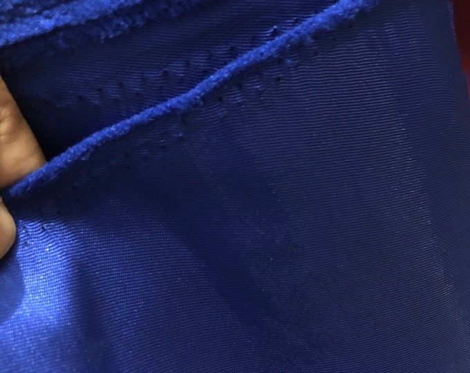 Royal blue  Poly Mikado/Zibelline  Fabric. 60" Wide Mikado Fabric is a unique blend makes this fabric soft & Gives Structure to  Dress.