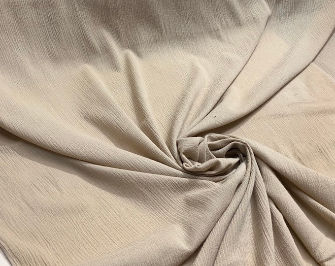 100% cotton gauze 48" wide    Beautiful champagne color cotton sold by the yard