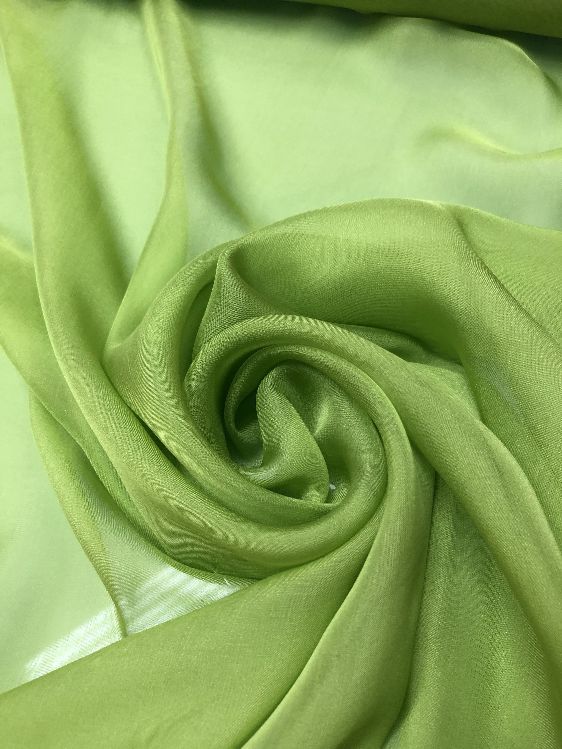 Beautiful aqua green peacock color 100% silk chiffon. 54” wide. Best ...