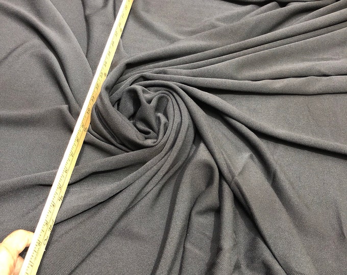 Black stretch twill fabric 60" wide                                  Sold by the yard
