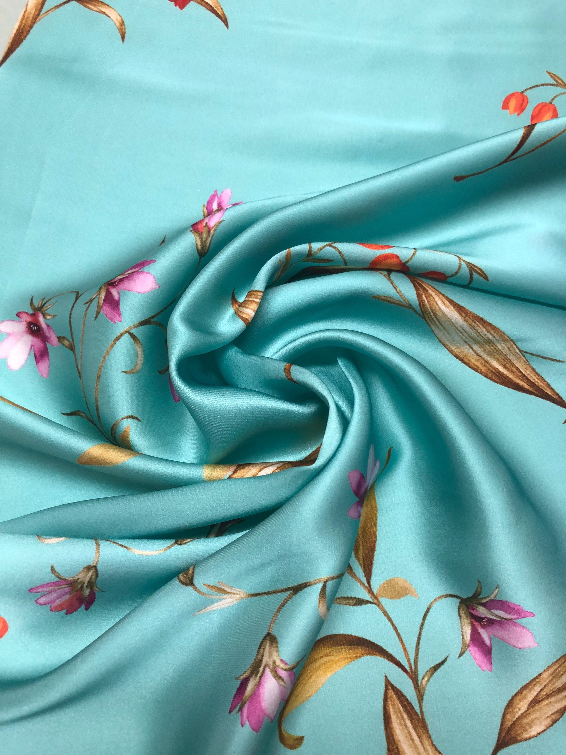 Printed 2024 silk fabric