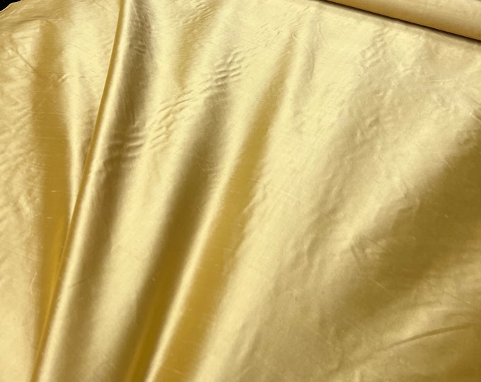 Silk shantung 54" wide   Beautiful bright gold color silk shantung fabric sold by the yard