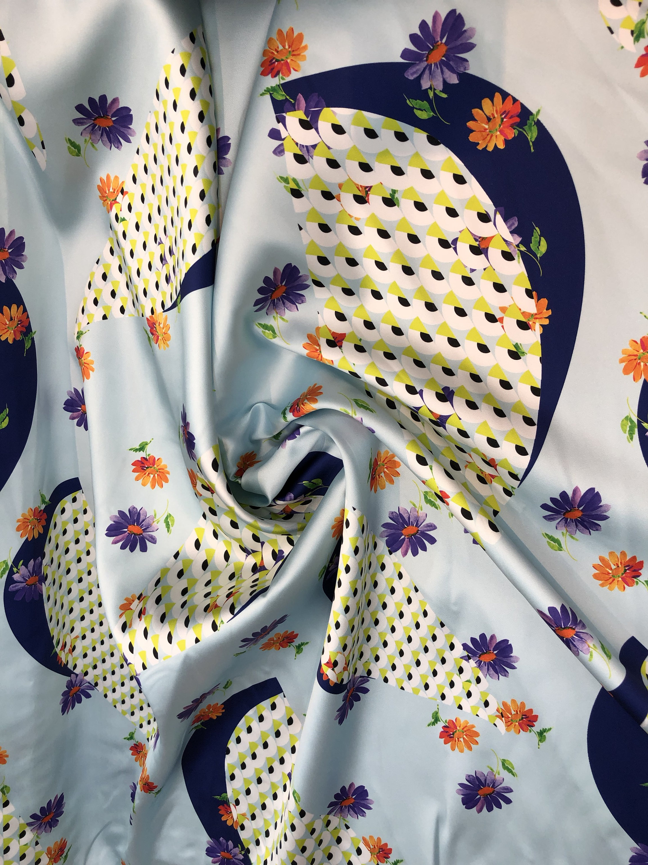 matte mikado fabric