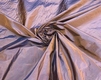 Silk taffeta 54" wide    Beautiful purple gold color silk taffeta fabric sold by the yard