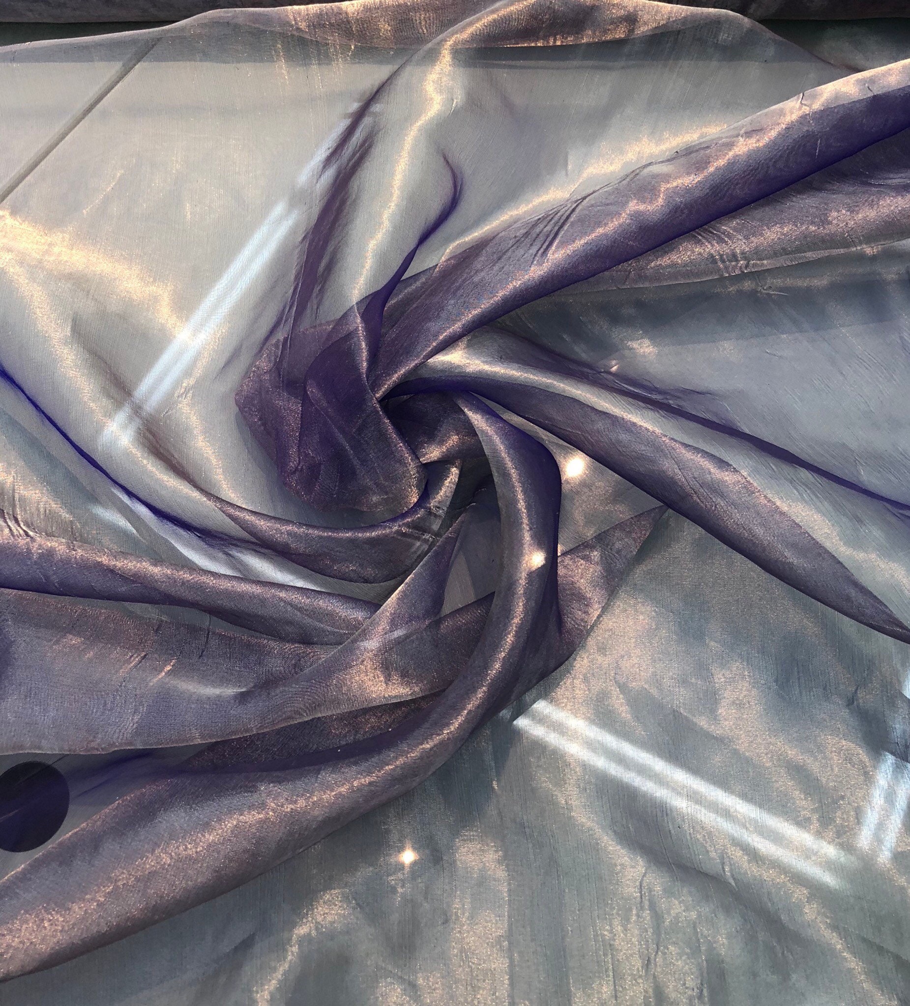 Embroidered Tissue & Organza Fabric Dayma Fabrics