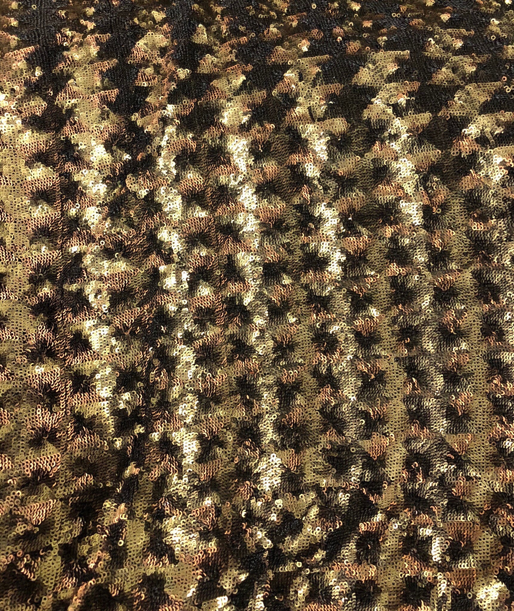 Chevron pattern sequins on stretch mesh fabric 52 wide Beautiful green