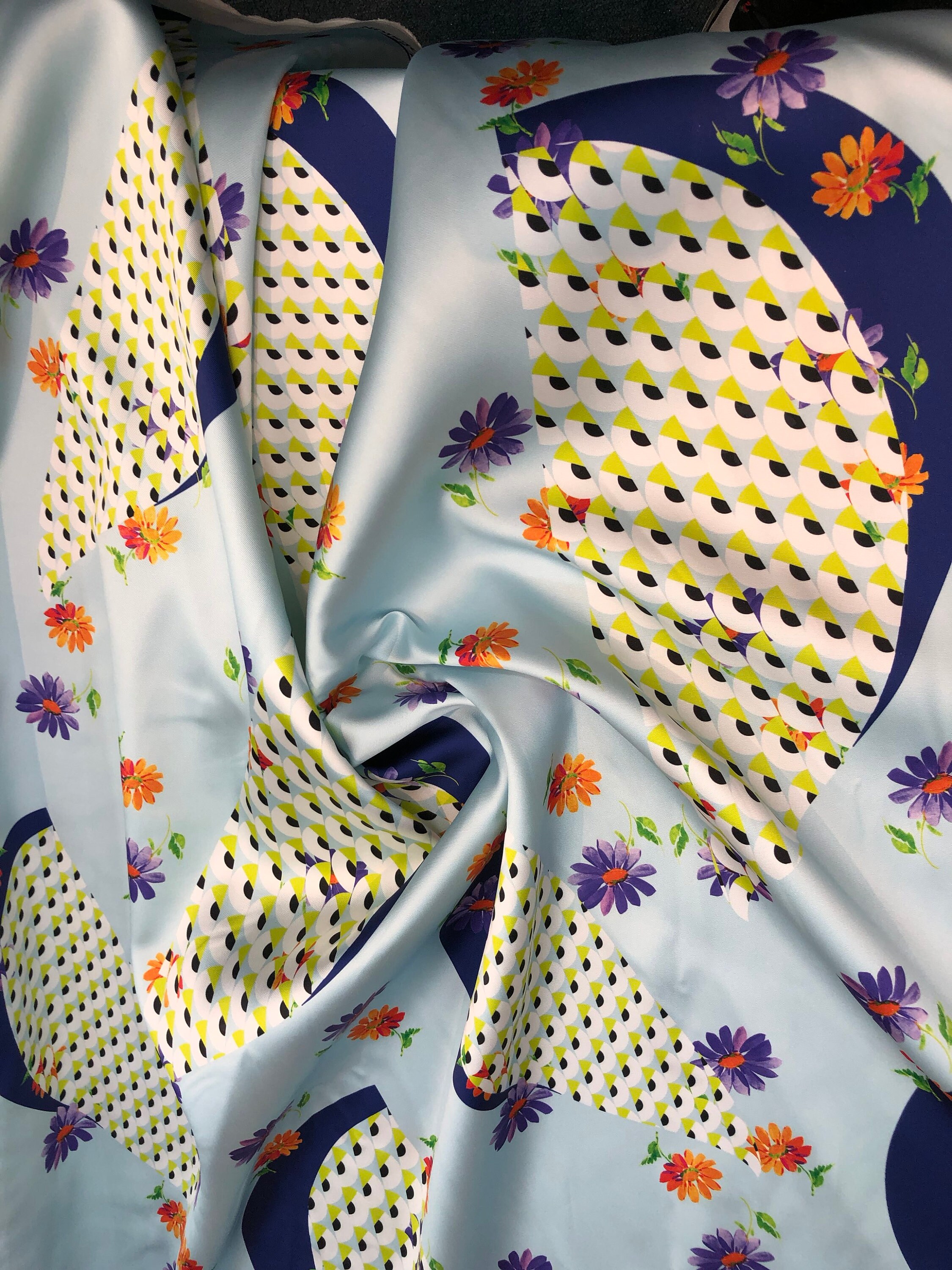 matte mikado fabric