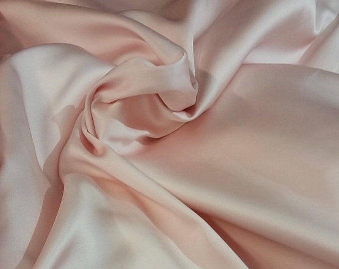 Baby pink Poly Mikado/Zibelline  Fabric. 60" Wide Mikado Fabric is a unique blend makes this fabric soft & Gives Structure to  Dress.