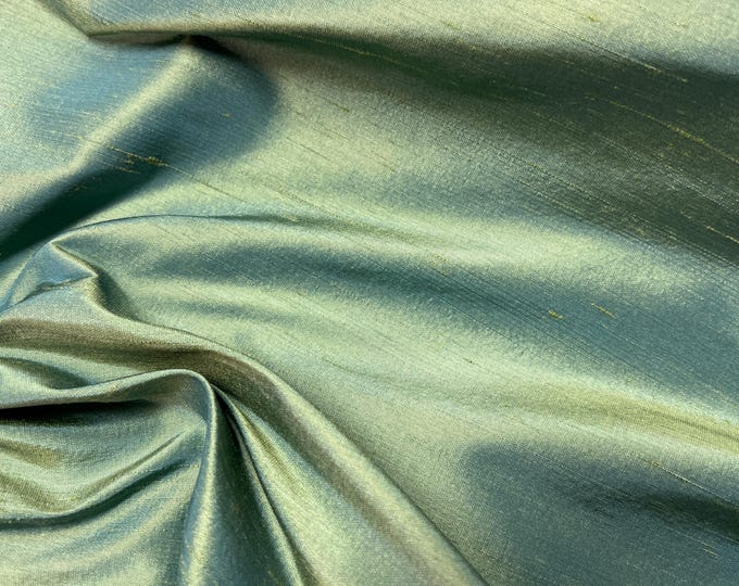 Silk taffeta 54" wide    Beautiful burnt green vintage color silk taffeta fabric sold by the yard