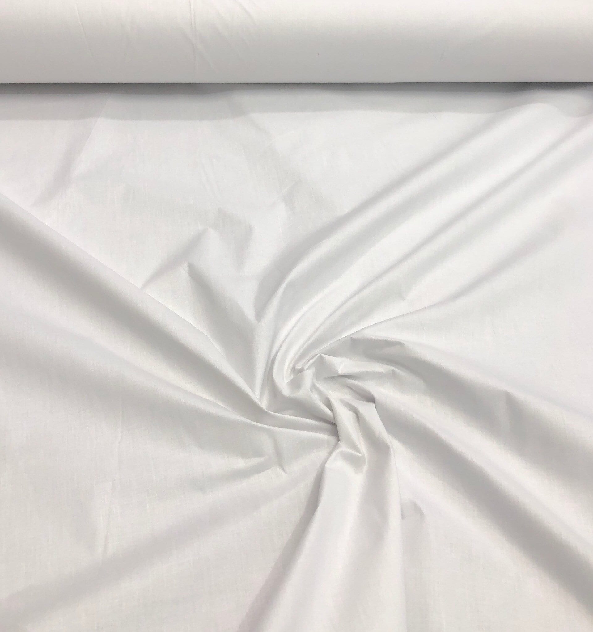 Poly cotton fabric 72 wide Beautiful white colorcotton fabric sold by