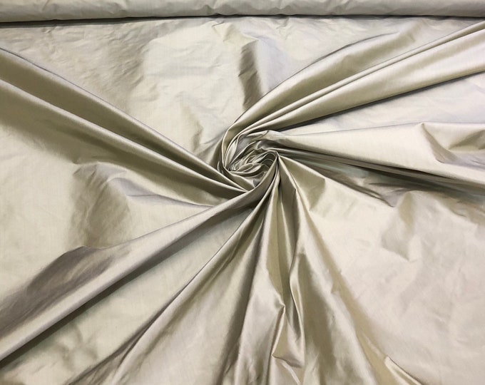 Silk taffeta 54" wide    Beautiful light pistachio color silk taffeta fabric sold by the yard