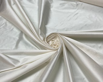 Silk shantung 54" wide   Beautiful ivory color silk shantung fabric sold by the yard