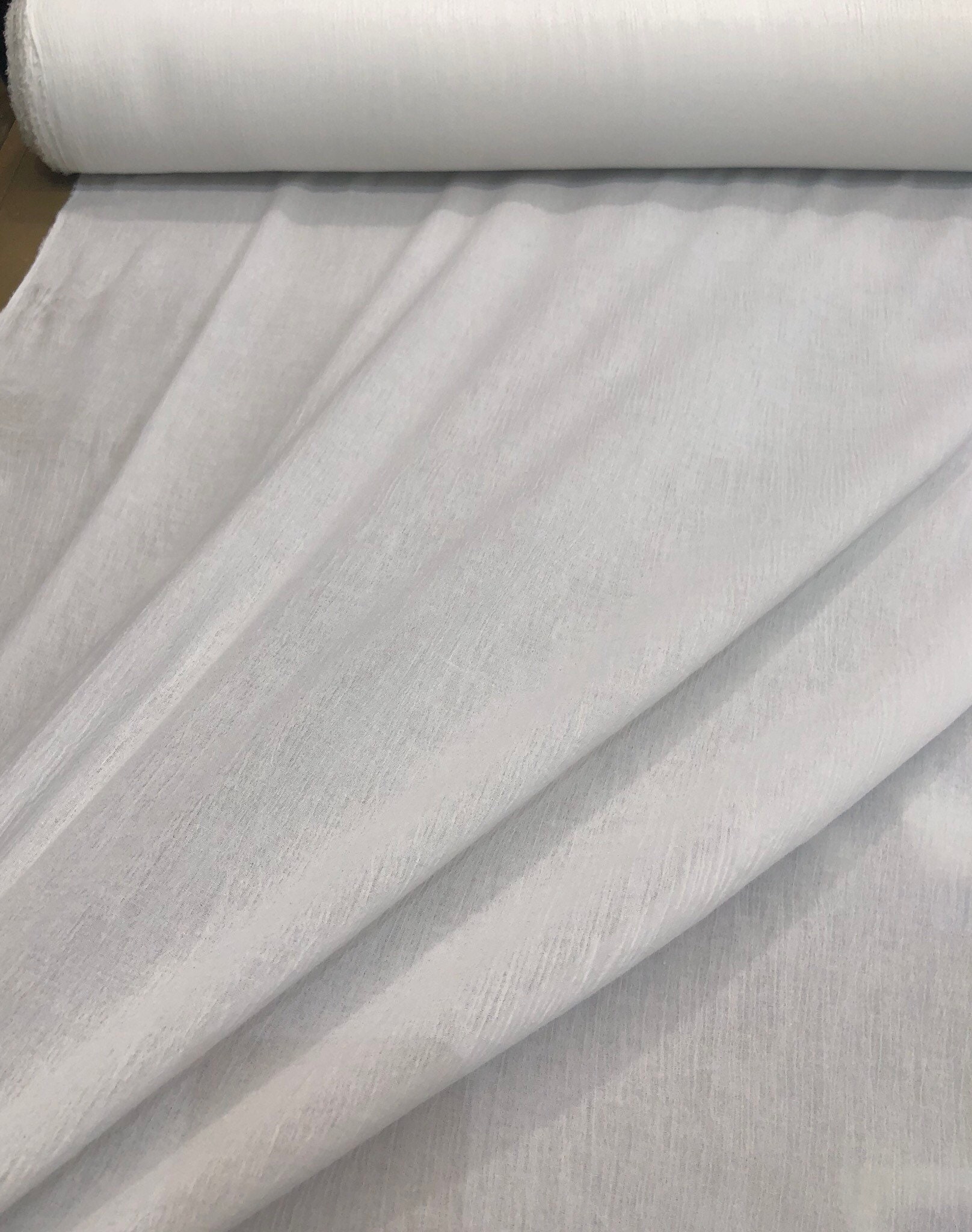 100 cotton gauze 48 wide Beautiful white color cotton gauze fabric
