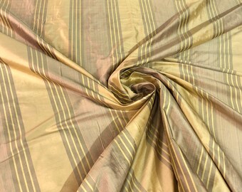 Black Silver 54 Striped Silk Shantung main image 1