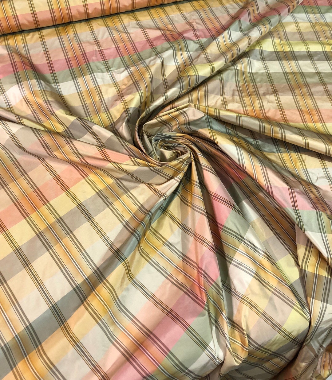 Safari 023 Silk Taffeta Plaids & Stripes