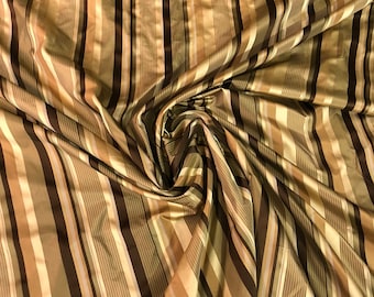100% silk taffeta satin stripes  54" wide          Sold by the yard