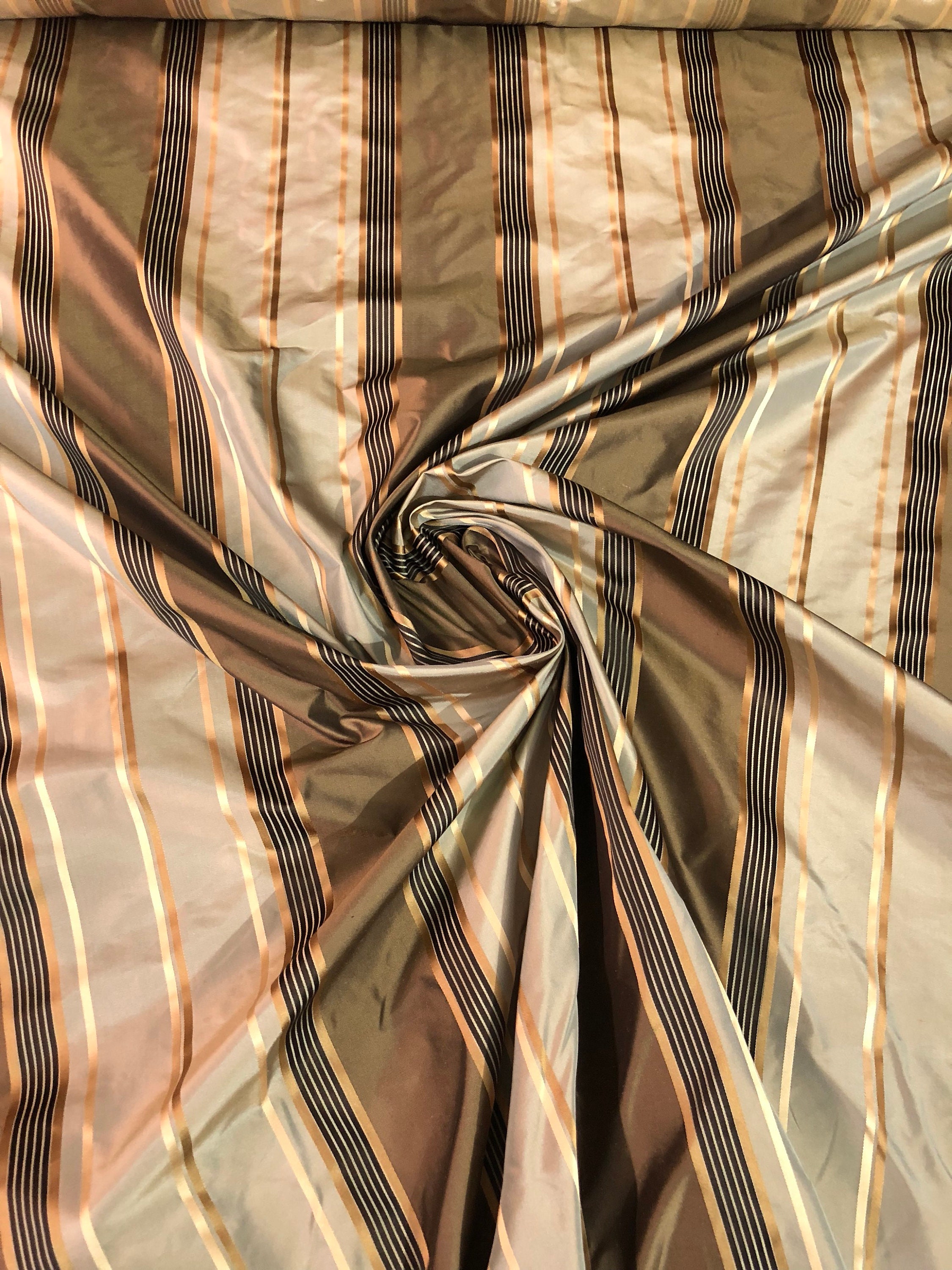 100 silk satin stripe taffeta 54 wide Sold by the yard