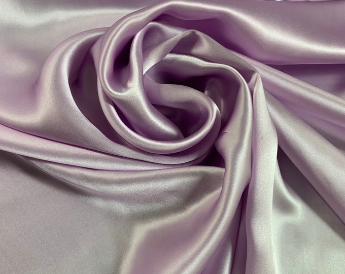 Beautiful lavender silk Charmouse 54” wide. Best used for apparel. Sold by the yard