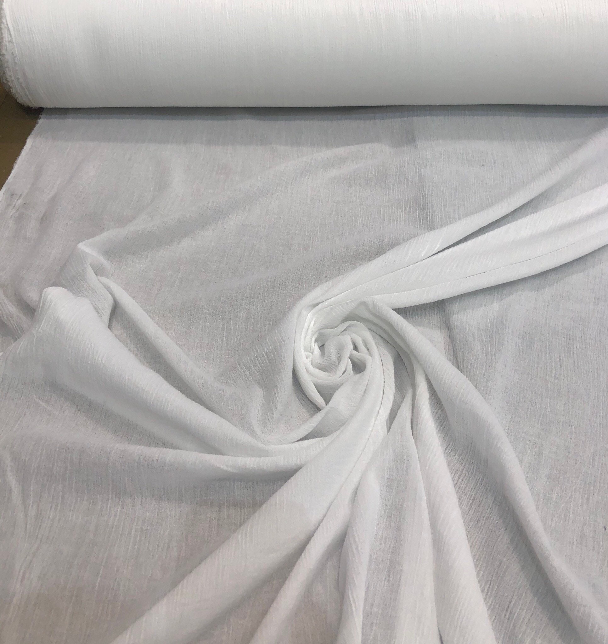 100 cotton gauze 48 wide Beautiful white color cotton gauze fabric