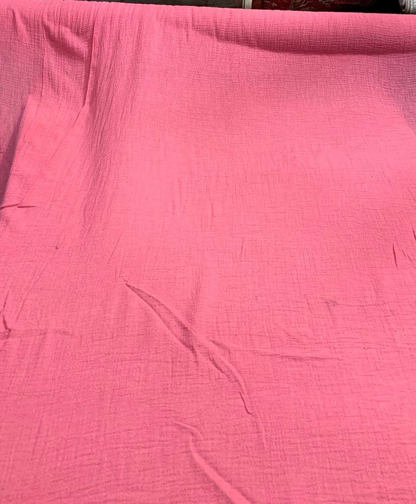 100 cotton gauze 48 wide beautiful coral color sold by the yard