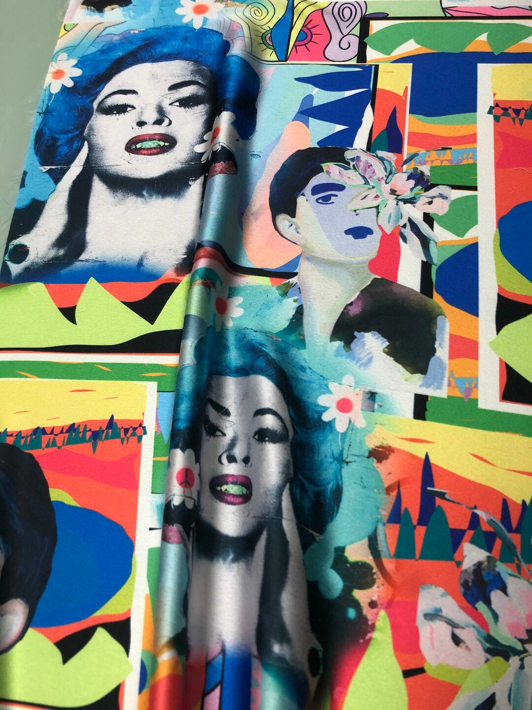 Beautiful Multi Color Digitally Printed Branded Face Print 54 Etsy