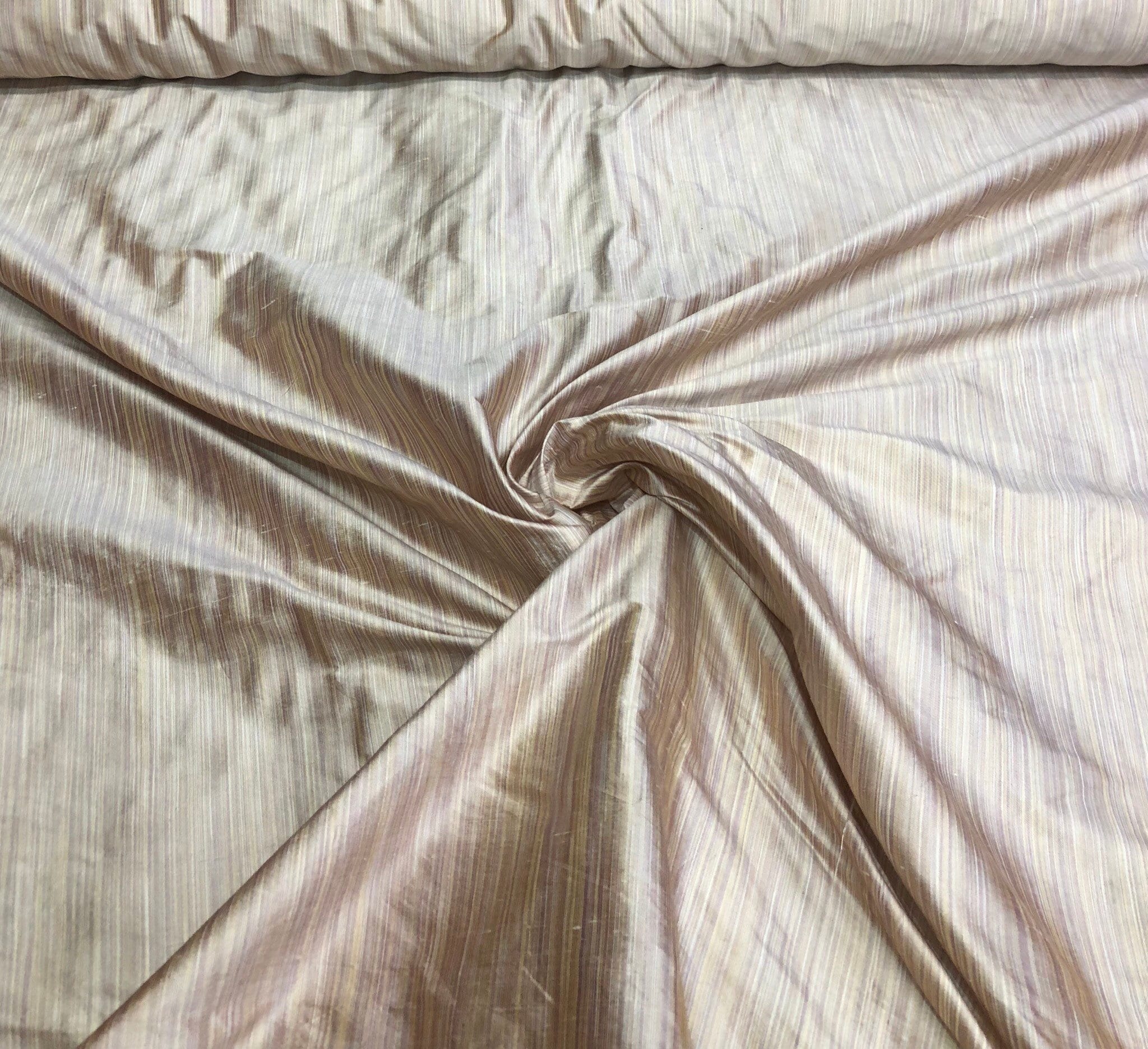 Silk shantung 54 wide Beautiful bridal pink pintripe silk Silk shantung 54 wide Beautiful bridal pink pintripe silk