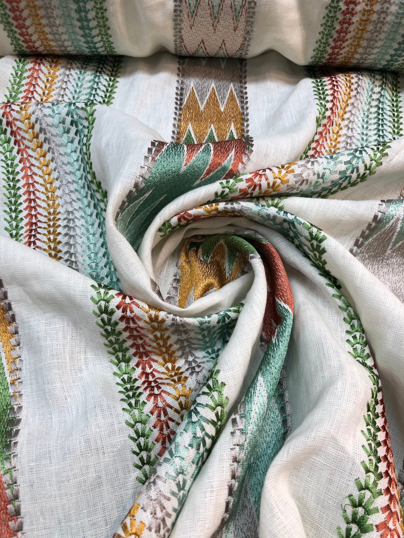 Linen Embroidery Fabric 60 Wide Etsy