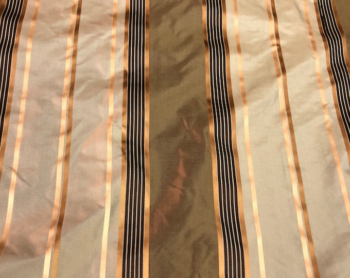 100% silk satin stripe taffeta 54" wide            Sold by the yard