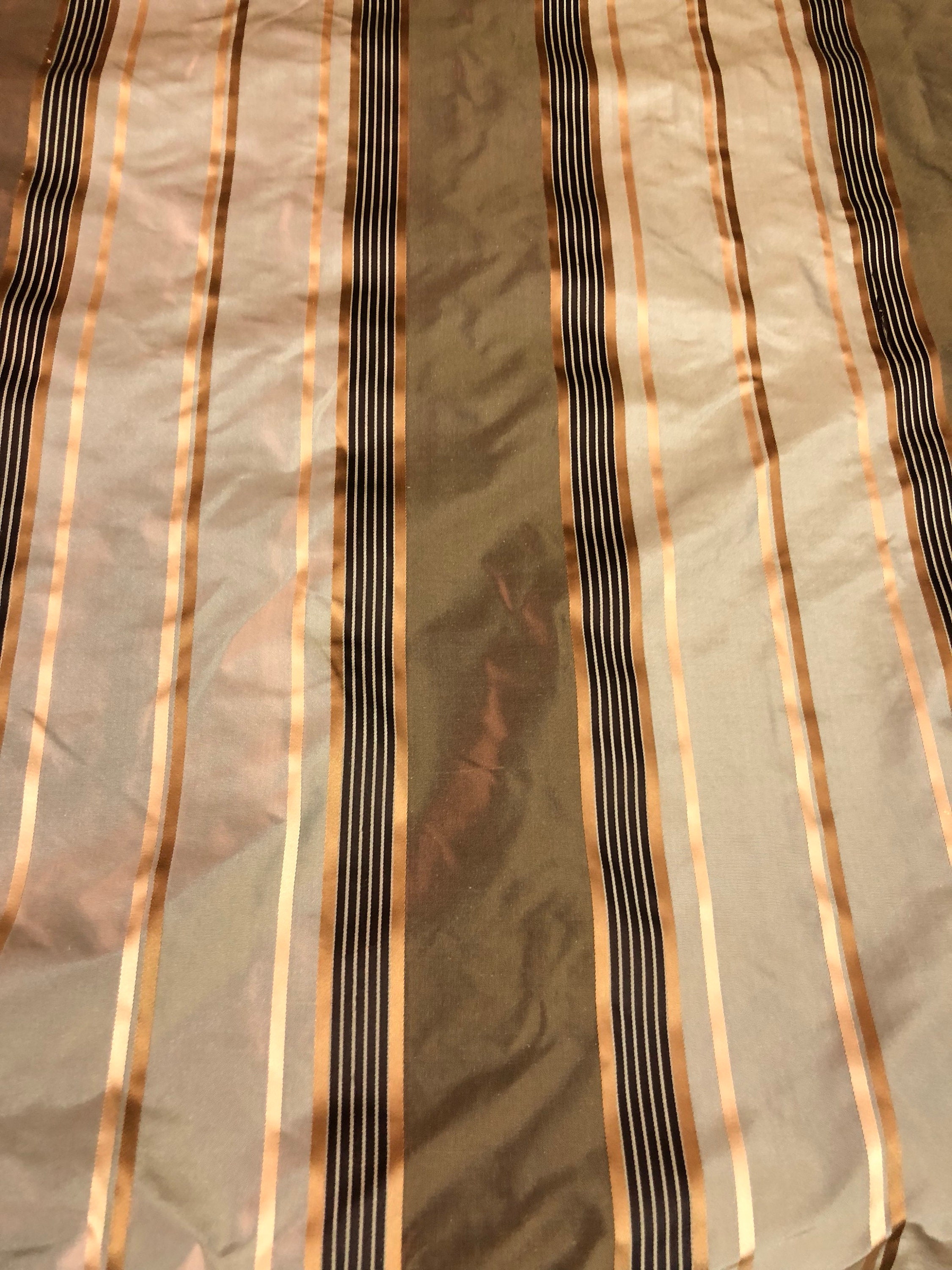 100% silk satin stripe taffeta 54 wide Sold by the yard