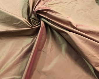 Silk taffeta 54" wide    beautiful rose pink color silk taffeta favric sold by the yard