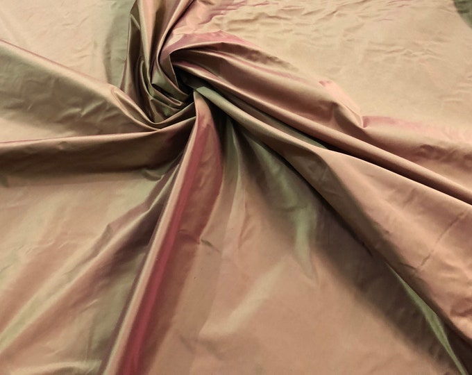 Silk taffeta 54" wide    beautiful rose pink color silk taffeta favric sold by the yard