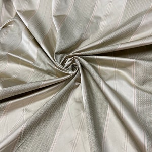 100% silk beautiful beige mint green tiny check and mint green satin stripe plaids .  silk taffeta 54&quot; wide            Sold by the yard