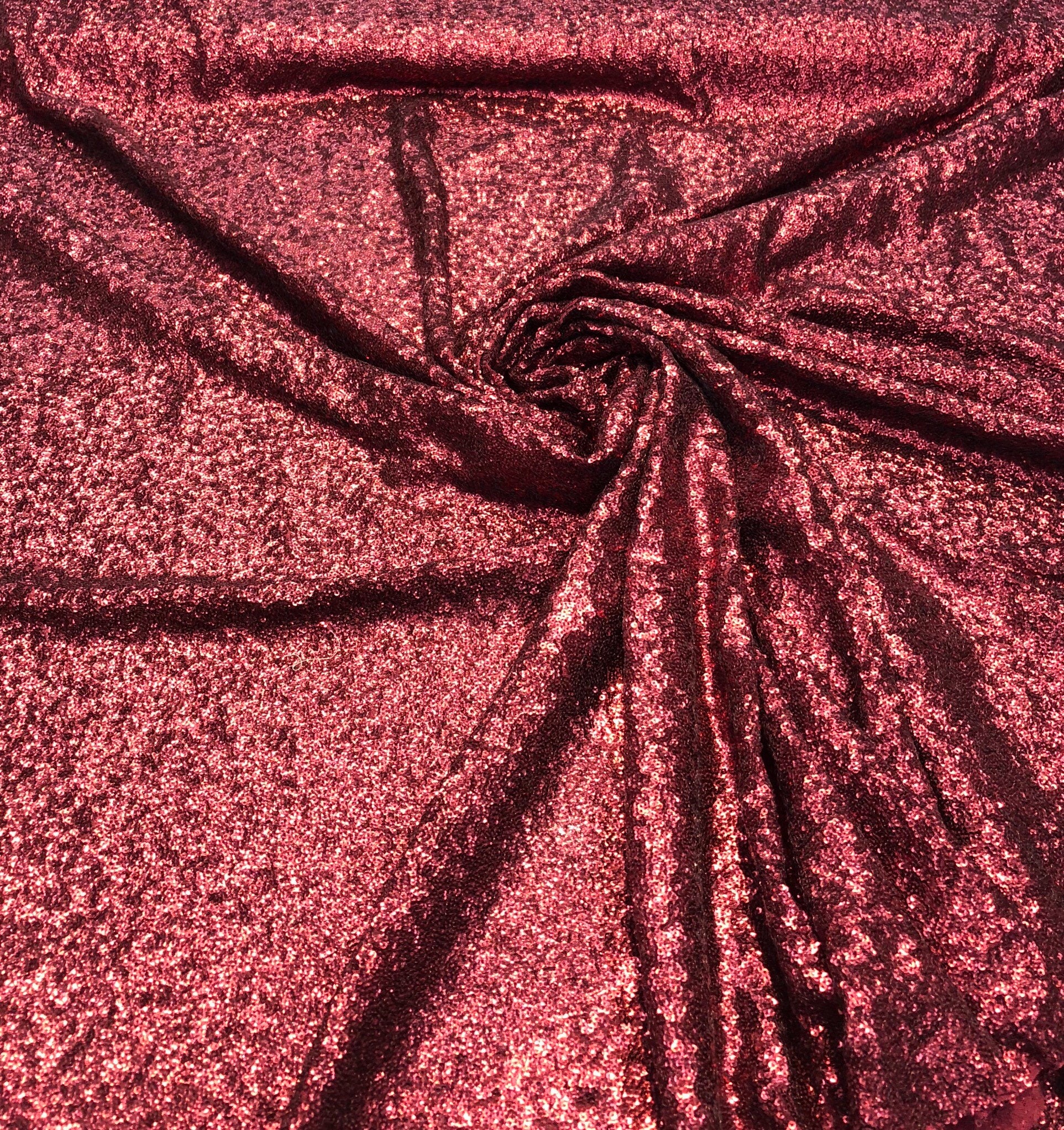 Solid sequins on mesh fabric 52 wide Top of the line sequins beautiful wine color sequins fabric