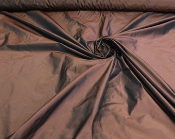 Silk taffeta 54" wide     Beautiful bronze color silk taffeta fabric sold by the yard