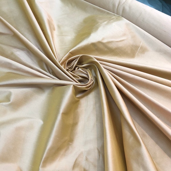 Silk shantung 54" wide   Beautiful corn yellow gold color  silk shantung fabric sold by the yard