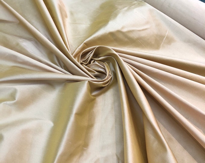 Silk shantung 54" wide   Beautiful corn yellow gold color  silk shantung fabric sold by the yard