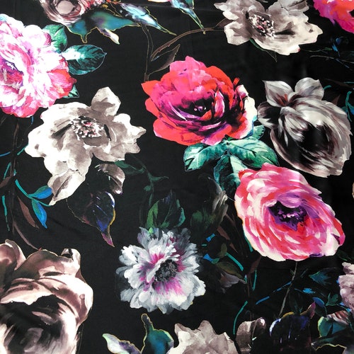 100% Silk Satin Charmouse Digital Print 54 Wide Sold by - Etsy