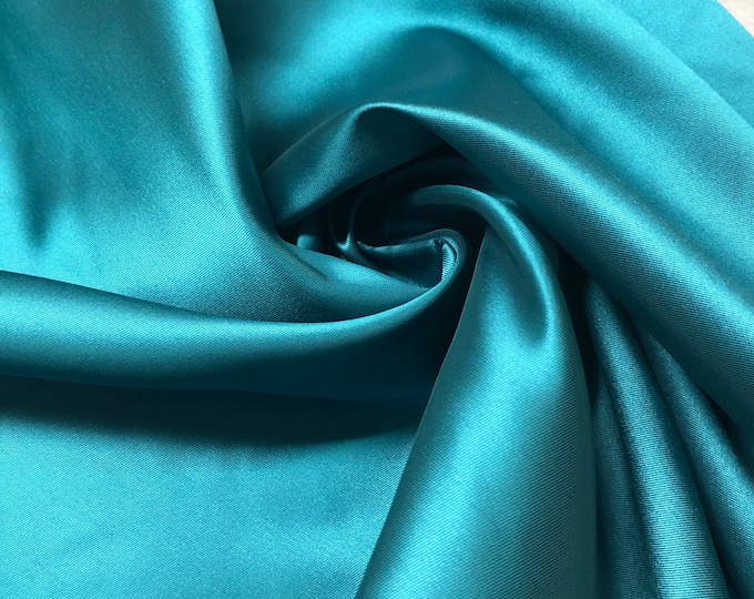 Bottle green Poly Mikado/Zibelline  Fabric. 60" Wide Mikado Fabric is a unique blend makes this fabric soft & Gives Structure to  Dress.