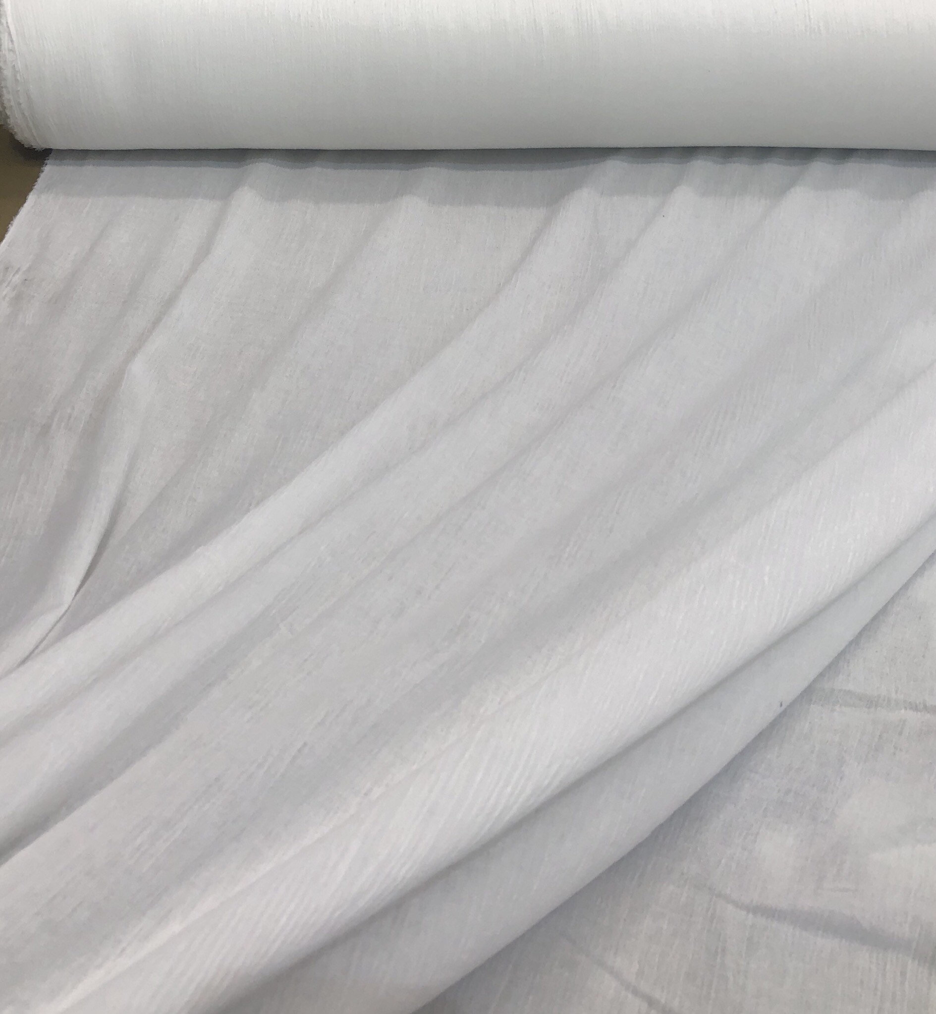 100 cotton gauze 48 wide Beautiful white color cotton gauze fabric